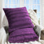 Cheer Collection Faux Fur Throw Pillows - Decorative Pillows for Couch, Bed Throw Pillows, Purple Accent Pillows for Bedroom or Living Room Aesthetic, Set of 2 Furry Throw Pillows, 18”X18”
