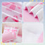 Twin Comforter Sets Pink Bed in a Bag for Girls, 6 Pieces Bow Twin Size Bedding Sets with Sheets for Kids