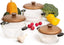 Moss & Stone 3-Piece Kitchen Glass Casserole Dish Set with Lids, Oven & Microwave Safe