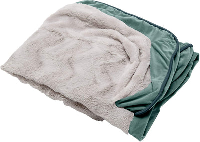Furhaven Replacement Dog Bed Cover Perfect Comfort Plush & Velvet Waves Sofa-Style, Machine Washable - Celadon Green, Jumbo plus (Xx-Large)