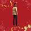 Barbie Signature 2025 Holiday Dark Brown Hair Ken Collectible Fashion Doll Wearing Full Suit with Golden Jacket