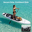 Serenelife 10'6" Inflatable Stand up Paddle Board with Premium SUP Accessories - Wide Stable Design with Non-Slip EVA Deck Pad, for Youth and Adults, 350 Lbs. Capacity
