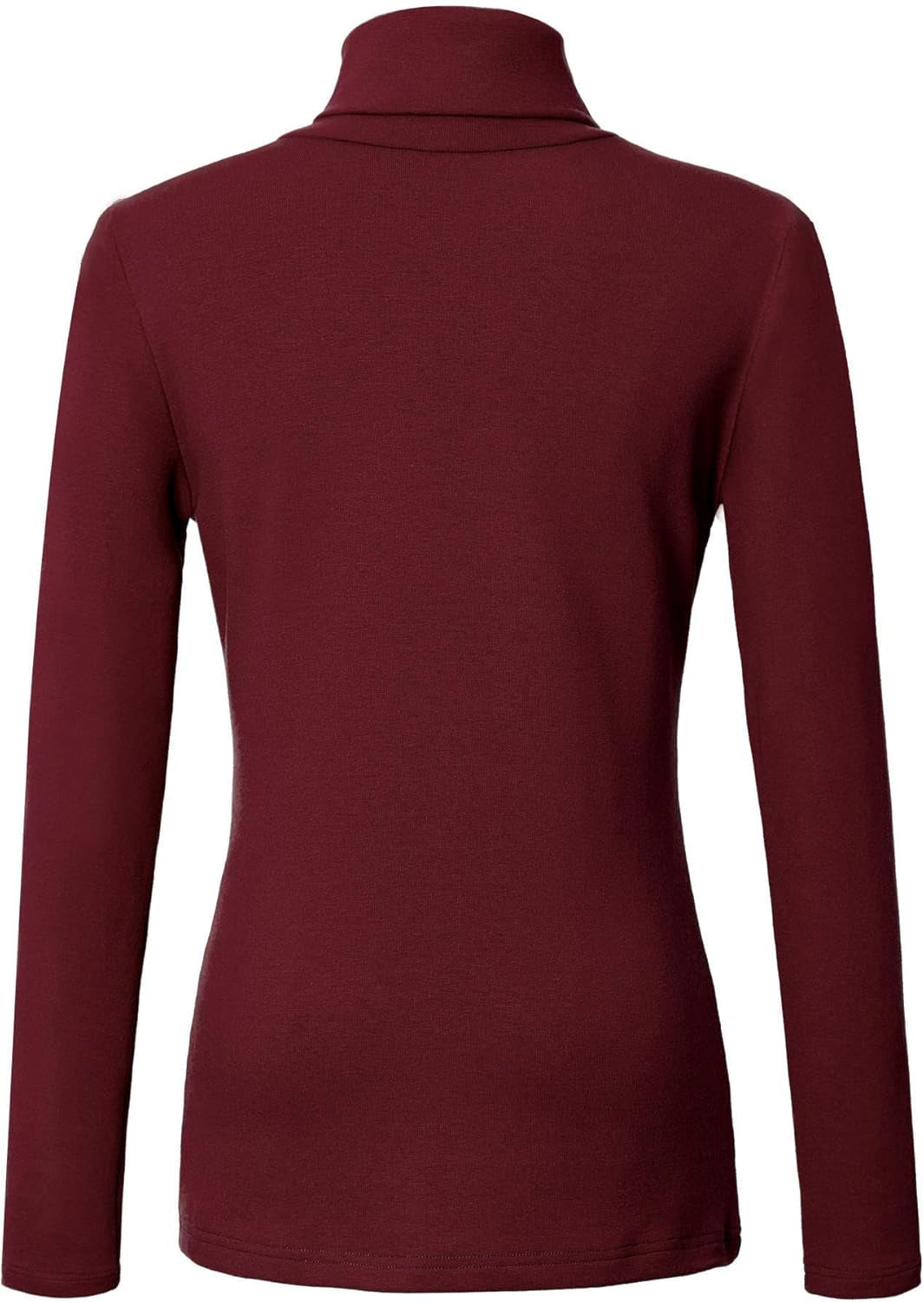 Urban Coco Women'S Long Sleeve Turtleneck Slim Fitted T Shirts Basic Stretch Tee Tops