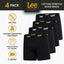 Lee Mens Underwear 4 Pack Boxers for Men Cotton Stretch Boxer Briefs