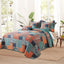 VAPUTAR 100% Cotton Face Quilt King Size Bedding Set - Quilt Bedding Set | Farmhouse King Size Quilts, Lightweight Reversible Coverlets Bedspreads for Bedroom