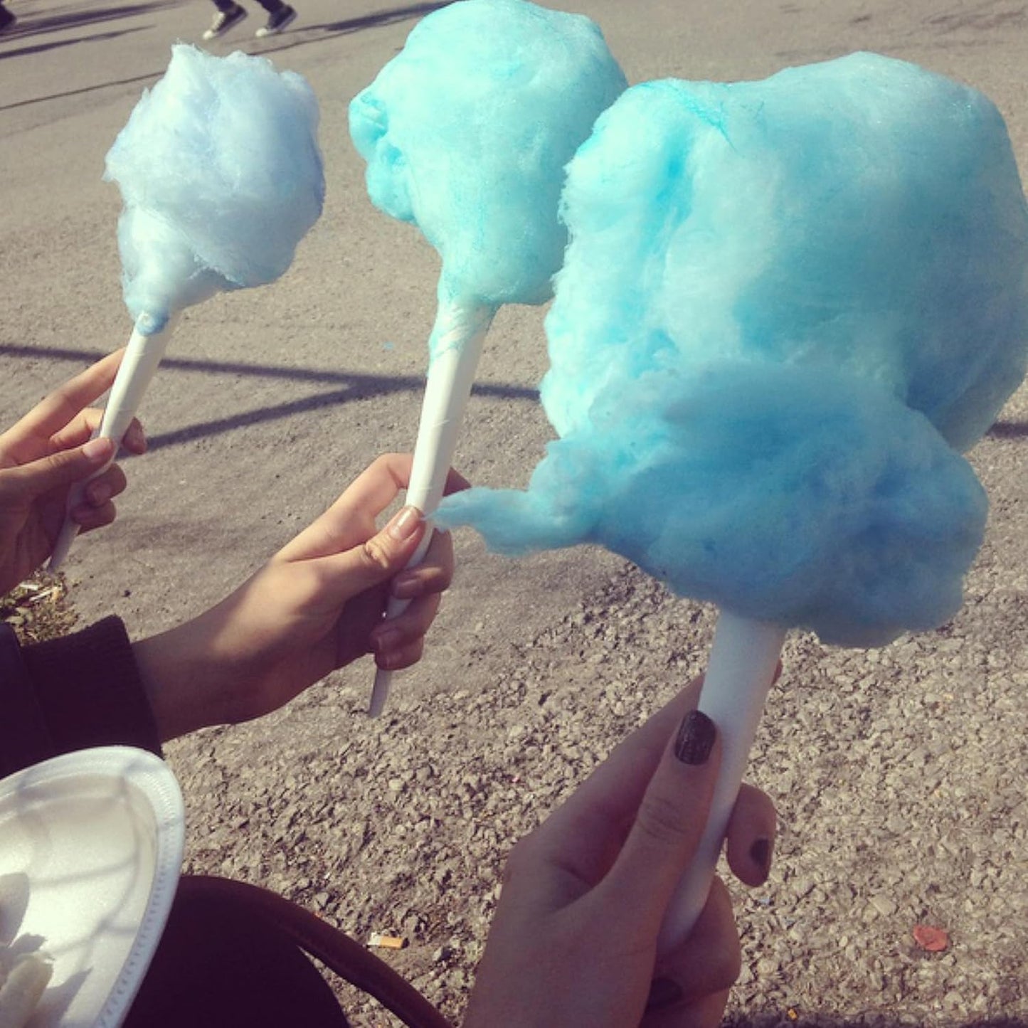 Cotton Candy Floss Sugarblue Raspberry, Pink Vanilla, & Cherry- 3.25 Lbs per Carton. Total 9.75Lbs