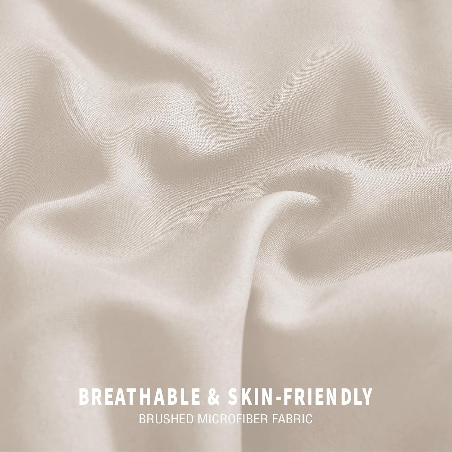 Exclusivo Mezcla Lightweight Reversible Twin Size Comforter Set, down Alternative Comforter with 1 Pillow Sham, Twin Size Bedding Set for All Seasons, Brich Beige/White