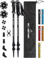 G2 GO2GETHER Aluminum Trekking Poles - Quick Adjustable Locks, Comfort Handle, Padded Strap, Snow Baskets - Walking Sticks Suitable for Hiking, Walking