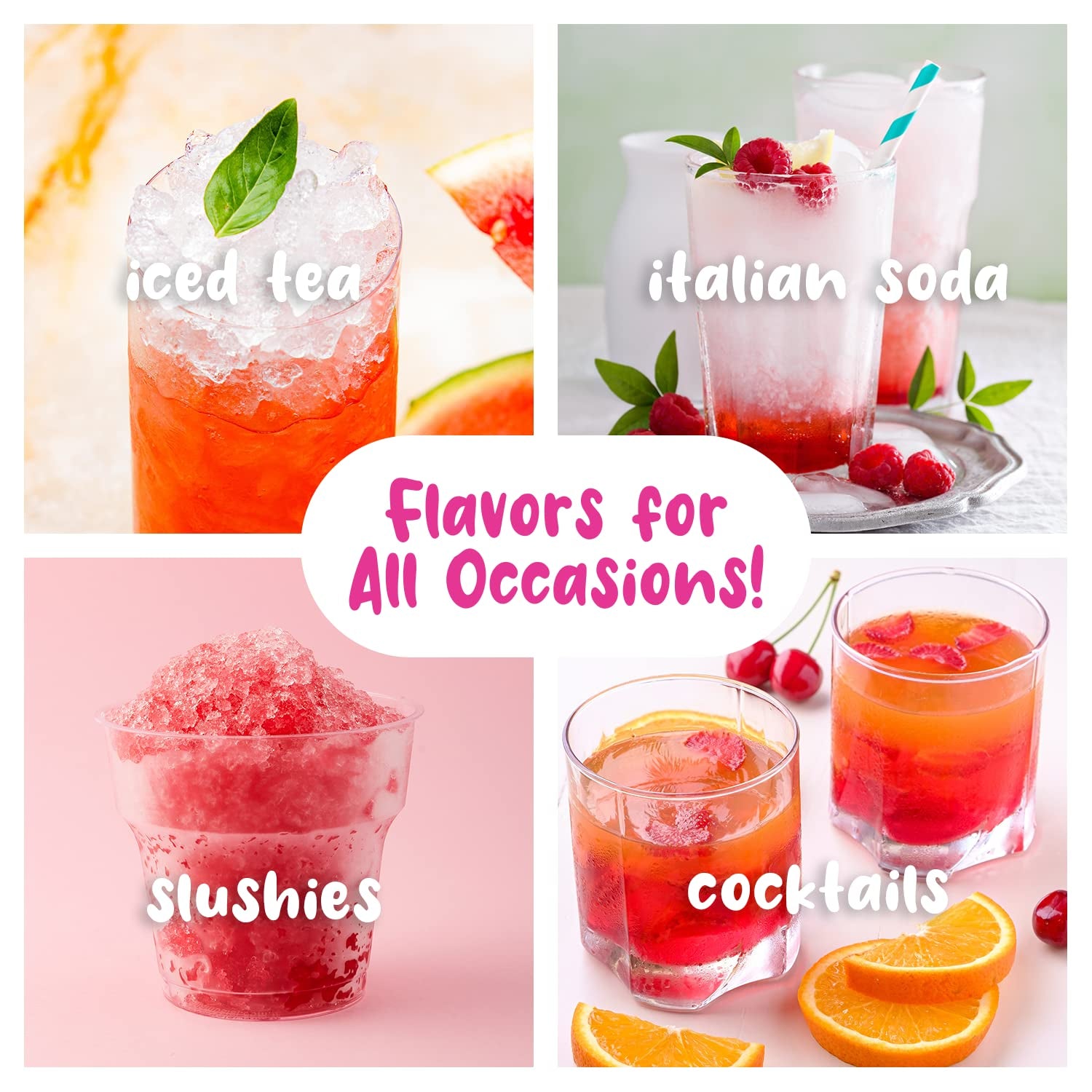 Hawaiian Shaved Ice Syrup, Cherry, Gallon