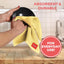 TEXTILOM 100% Turkish Cotton 6 Pcs Bath Towel Set, Luxury Bath Towels for Bathroom, Soft & Absorbent Bathroom Towels Set (2 Bathtowels, 2 Hand Towels, 2 Washcloths)- Yellow