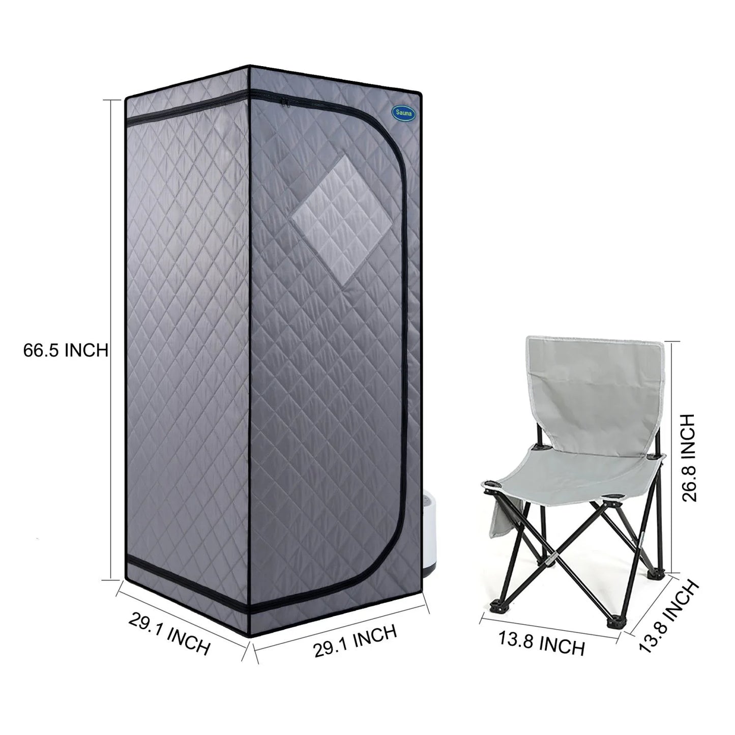 Cheelom Weight Loss Sauna Tent Portable Full Body Steam Sauna Box Sauna Tent with Folding Chair Walking Sauna