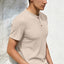 GIRUNS Men'S Short Sleeve Waffle Henley T-Shirt Summer Casual Tee for Men