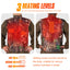 GUGULUZA Hunting Heated Vest, Camo Orange Reversible Vest, Game Vest Jacket for Hunting, Lightweight Heating Vest (4XL)