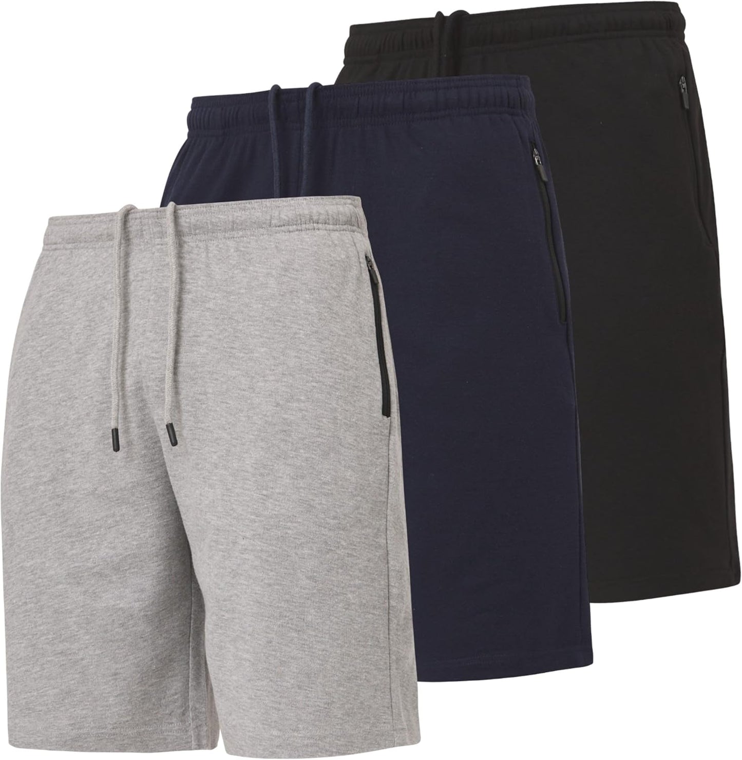 Ultra Performance 3 Pack Mens Shorts Casual Men'S Athletic Short Workout Gym Shorts for Men with Zipper Pockets, Small - 5X