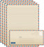 Better Office Products Vintage Airmail Stationery Paper Set, 100-Piece Set (50 Lined Sheets + 50 Matching Envelopes), Letter Size 8.5 X 11 Inch, Double Sided & Lined Paper,
