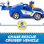 Search & Rescue, Chase Rescue Cruiser Vehicle with 2 Figures, Police Car Toy with Pull-Back Action, Kids Toys for Boys & Girls Ages 3+
