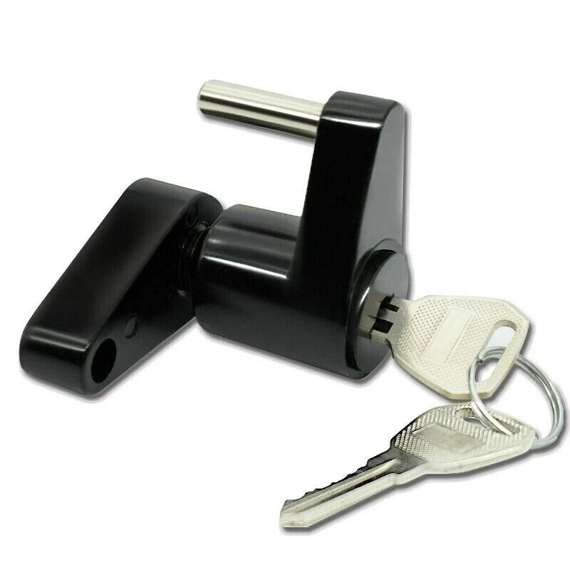 Trailer Hitch Coupler Lock Dia 1/4" Span 3/4" for Tow Boat RV Truck Car + 2 Keys