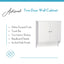 Riverridge Ashland 2-Door Bathroom Medicine Cabinet Wall Storage with Towel Bar - White