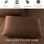 Exclusivo Mezcla Lightweight Reversible Queen Size Comforter Set, down Alternative Comforter with 2 Pillow Sham, Queen Size Bedding Set for All Seasons, Brown/Khaki