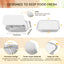 GPED Aluminum Pans Disposable Foil (30 Pack) - Foil Pans with Lids 10.2*7.5In - Disposable Food Containers Great for Baking Cake, Cooking, Heating, Storing, Prepping Food