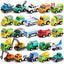 JOYFY 25 Pcs Kids Toy Cars Bulk, Pull Back Cars and Trucks Play Vehicles Set, Mini Excavator Party Favors Birthday Gift for Boys and Girls