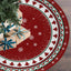Christmas Tree Skirt 48 Inch Red Traditional Christmas Tree Decorations