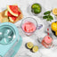 Nostalgia Retro 40-Ounce Frozen Beverage Station - Slushie Machine and Ice Shaver with Automatic Mixing for Soda, Cocktails and Margaritas - Easy & Safe Use - Aqua