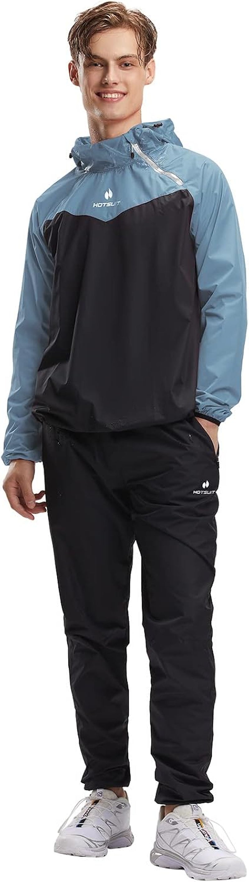 HOTSUIT Sauna Suit for Men Sweat Sauna Jacket Pant Gym Workout Sweat Suits