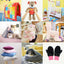 Kullaloo Plush Fabric | Precut Fabric Bundle: 5 Pieces Solid Minky Fabric for Sewing | 19.5X29.5 Each | for Plushies, Baby Blankets, Pillows, Dog Beds, Apparel | Pastel Colors Minky Fabric Pack