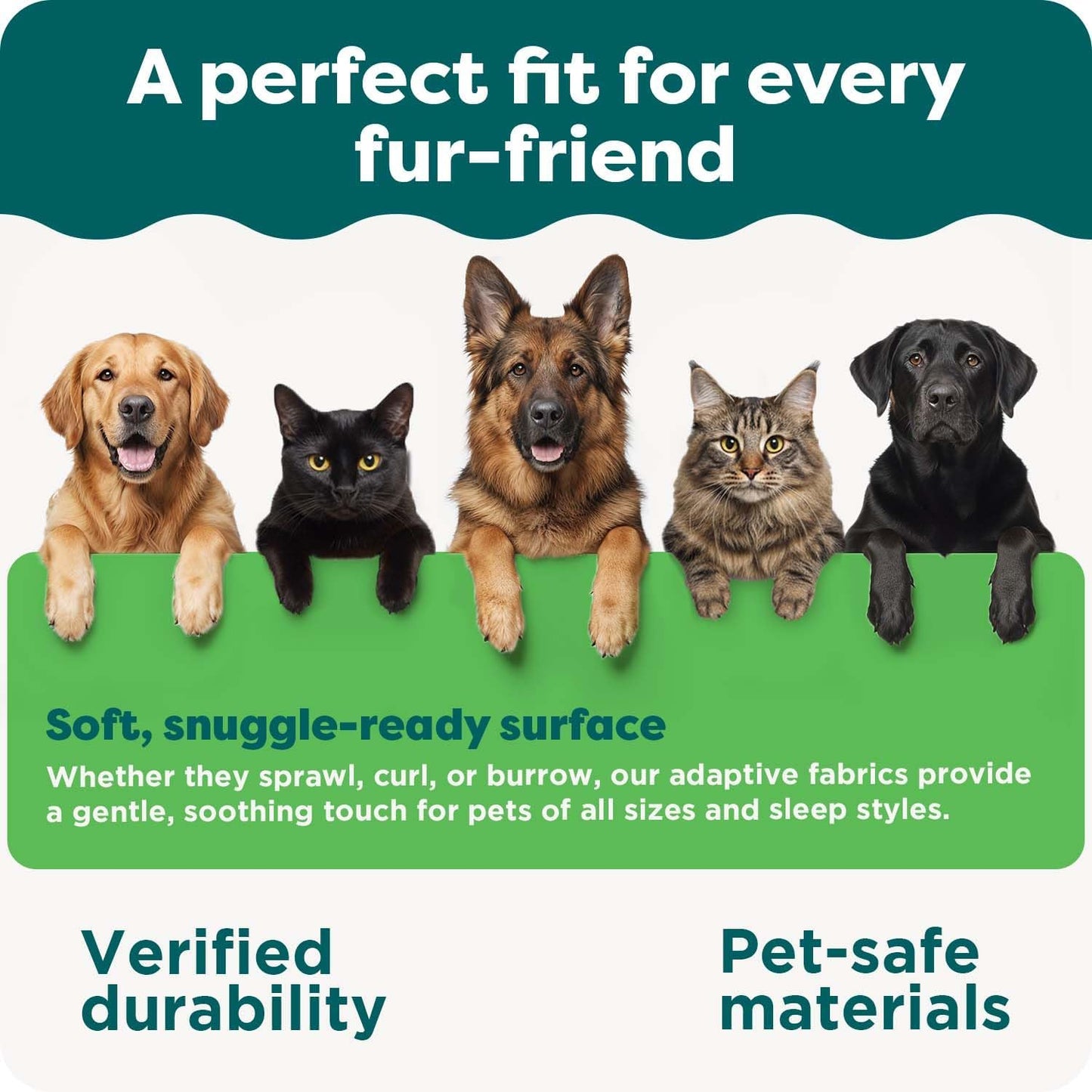 Furhaven Memory Foam Dog Bed for Large Dogs W/ Removable Bolsters & Washable Cover, for Dogs up to 95 Lbs - Plush & Velvet Waves Perfect Comfort Sofa - Brownstone, Jumbo/Xl