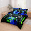 Gamepad Comforter Set for Boys,Queen Size Bedding Sets for Boys,Gamepad Printed Bedding Set with Quilt and Pillowcase(Game Controller Queen)