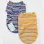 Dog Shirts Cotton Striped T-Shirt, Summer Pet Clothes for Small Dogs, 2-Pack Soft Puppy Apparel Cat Tee, Breathable Stretchy, Blue Yellow XXL