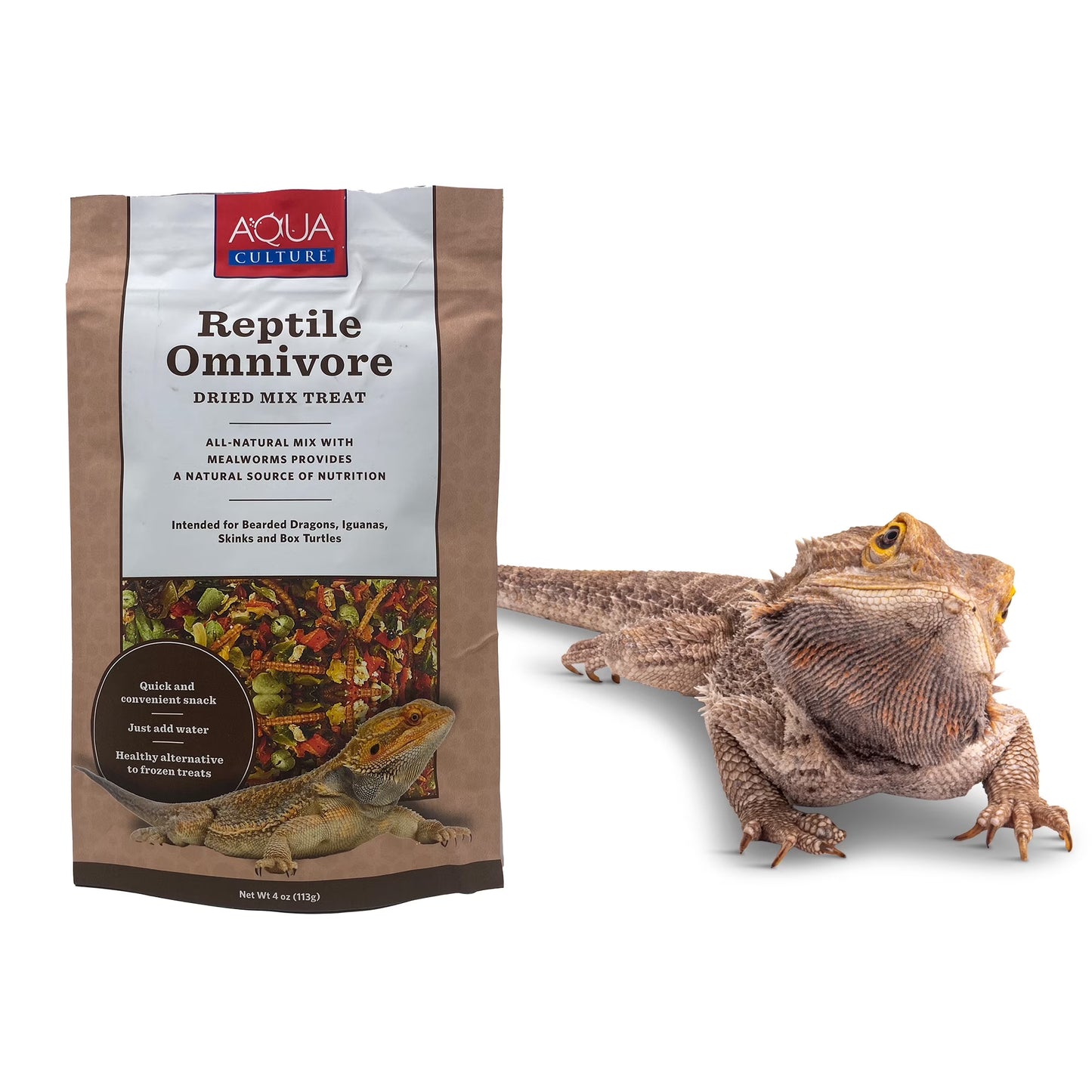 Aqua Culture Reptile Omnivore Dried Mix, 4 Oz