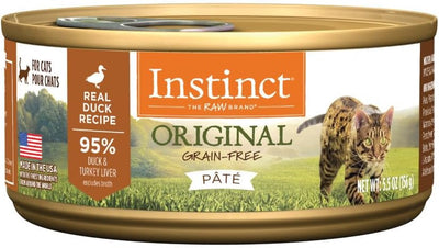 Instinct Original Pate Wet Cat Food, Grain Free Recipe - Real Duck, 5.5 Ounce (Pack of 12)