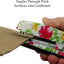 VIBRANZ-LAB Cute Heavy Duty Stapler for Home Office Supplies Standard Pretty Floral Staplers for Desk Cute Office Products Small Hand Stapler Desktop Stapler School Crafting Supplies Mini Stapler
