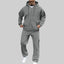 Brnmxoke Tracksuit for Men Full Zip Hooded Sweatshirt Sets Matching Wide Leg Cargo Pants 2 Piece Outfit Dark Gray,Xxxl