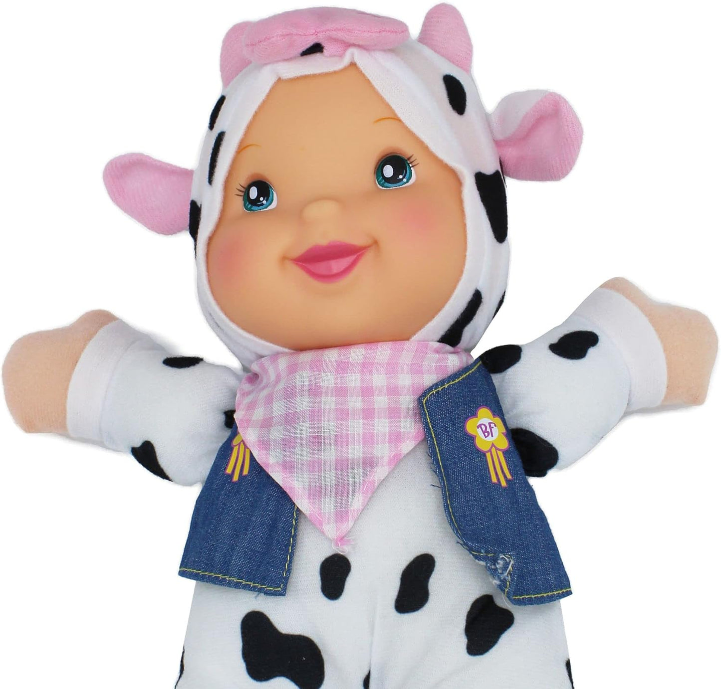 Baby'S First 12" Farm Animal Friends Cow Soft & Cuddly Singing Musical Doll, Sings Old Mcdonald Had a Farm