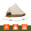 Ozark Trail 15' X 15' 8-Person Bell Tent with String Lights, 22.57 Lbs