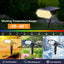 Toodour Solar Lights Outdoor, 49 LED Super Bright Solar Spot Lights with 2 Lighting Mode, Waterproof Solar Powered Landscape Spotlights for Garden Patio Pathway Yard (4 Pack-Warm White)