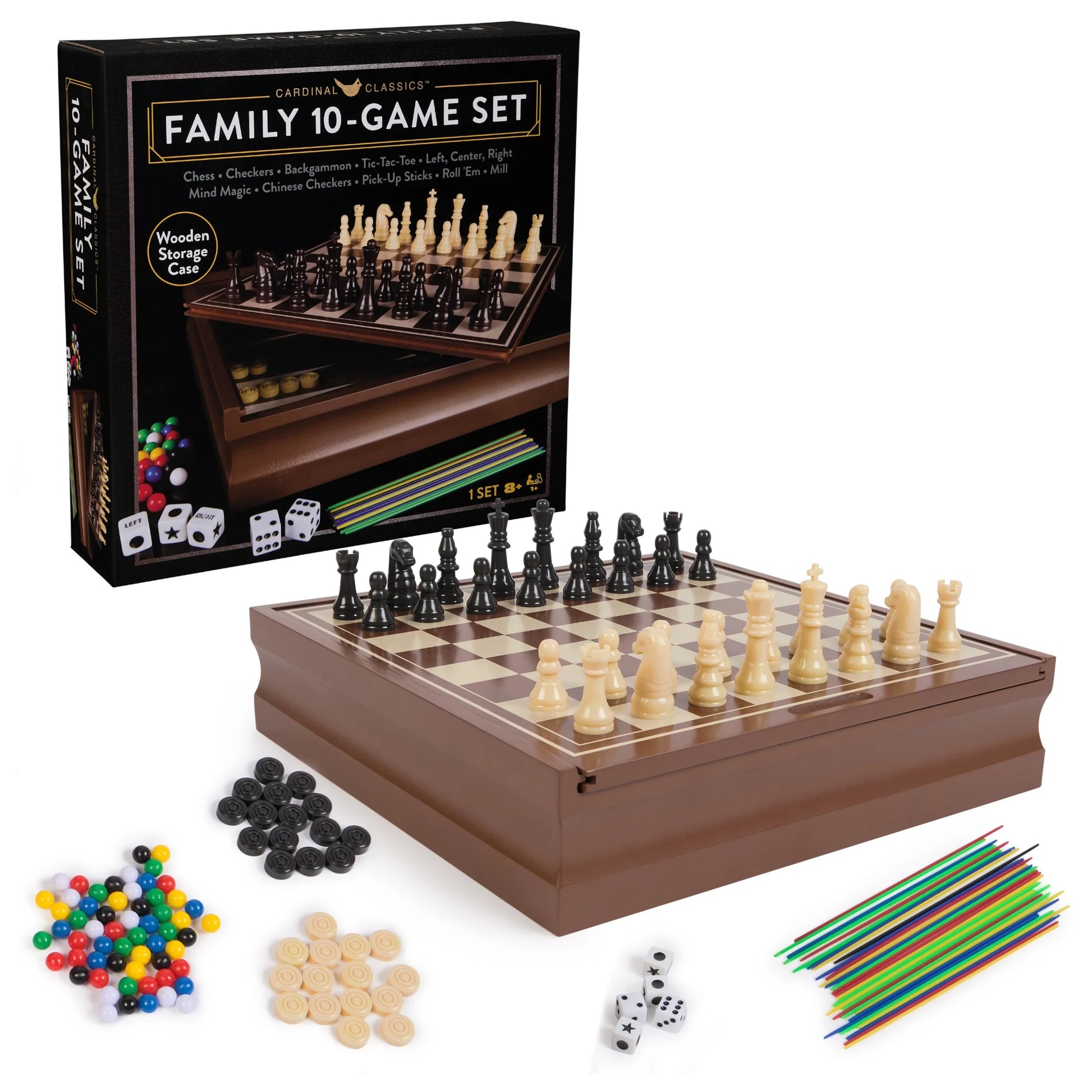 Spin Master Games, Cardinal Classics, Family 10 Classic Games Set, Ages 8 and Up