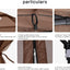 COOSHADE 11X11 Pop up Gazebo Tent Outdoor Canopy Patio Shelter with Mosquito Netting(Brown)