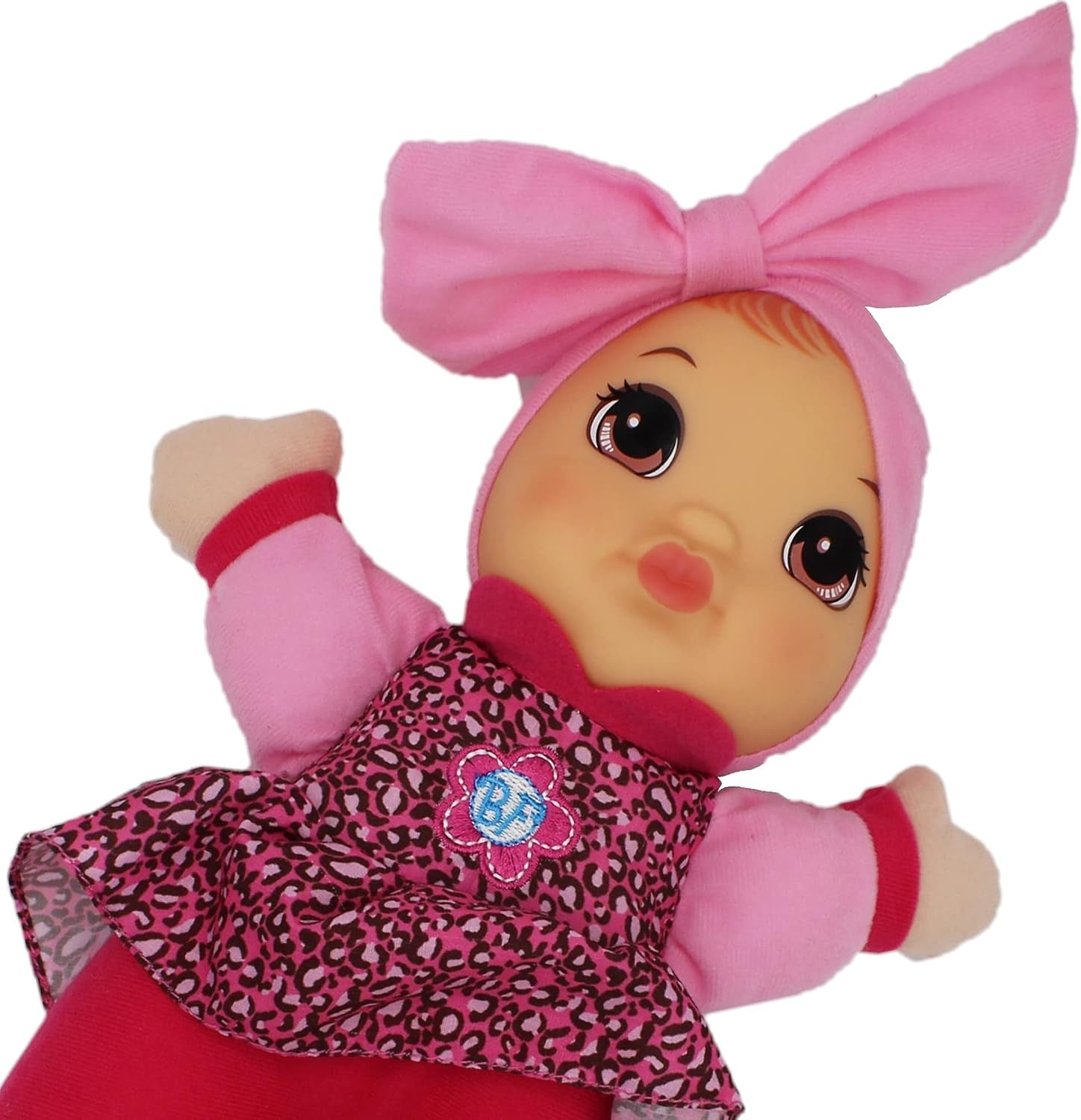 Baby'S First Soft & Cuddly Baby Kisses (Bilingual English-Spanish) Doll - Dressed in Print Top and Leggings - Press Her Tummy for a Sweet Kisses Sounds and Says I Love You