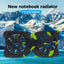 Dual USB Cooling Fan Pad Foldable Slim Fans Cooler Stand for Laptop PC Notebook