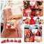 Christmas Gift Box 500Pcs round Labels Christmas Sticker Candy Bag Flower Gift Box Cake Boxes Packaging New Year Stickers