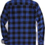 Alex Vando Mens Button down Regular Fit Long Sleeve Casual Flannel Shirts
