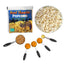 10-Piece Aluminum Silver Stovetop Popcorn Popper Set with Popcorn and Tubs