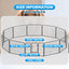 Dog Fence, 4/6/8/12/16 Panels 24"\32"\40"H Foldable Dog Playpen, Exercise Heavy Duty Metal Dog Cage for Yard, Lockable Double Door Pet Fence Indoor Outdoor Dog Pen for Large Medium Small Animals Pet