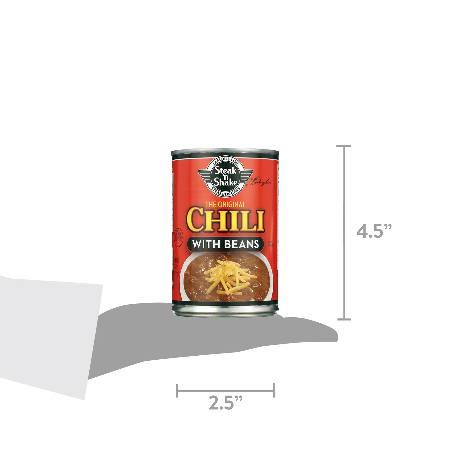 (4 Pack) Pinnacle Foods Steak 'N Shake Chili with Beans, 15 Oz