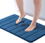 ROSMARUS Memory Foam Bath Mat 20' X 32', Water Absorbent Shower Mat, Thick Non Slip Bath Rugs with PVC Backing, Ultra Soft Bath Rugs for Floor & Tub, Navy