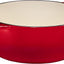 Bruntmor 7 Quart Dutch Oven Pot with Lid - 2-In-1 Oval Cast Iron Enamel Cookware with Skillet Top - Enameled Dutch Oven for Bread, Baking, Stews, Roasting - Heat Resistant up to 500°F - Red Finish